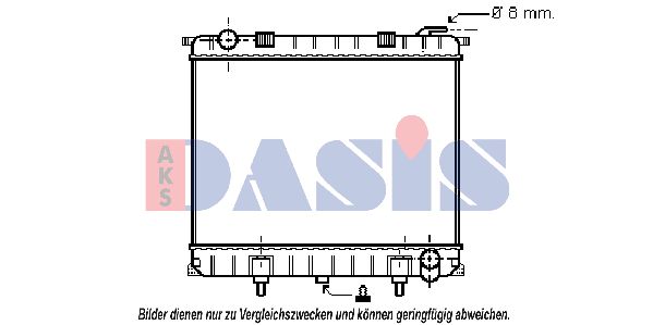 AKS DASIS Jäähdytin,moottorin jäähdytys 370560N